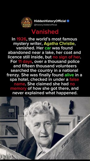 When The Queen Of Mystery Became The Mystery #history