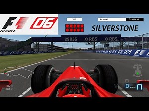 F1 2006 (PS2) GAMEPLAY - SILVERSTONE - Race - MICHAEL SCHUMACHER - NO HARD (720p 60fps)