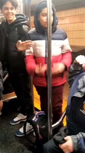 You never know what scenes you will see on NYC subway trains 🫣🤫🤔. This is a 1 train. #newyork #newyorkcity #nycsubway #subwaystories #nycsubwayscenes #publicargument | Ferry I. Sadikin