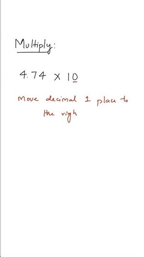 Multiply decimal by 10 #mathtricks #multiplicationtrick tricks