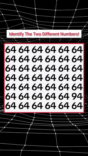 18K views · 442 reactions | Can You Find The Two Different Numbers In 20 Seconds? #noblequiz #quiz #fun #QuizTime #fblifestyle | iPhone Giveaway | Facebook