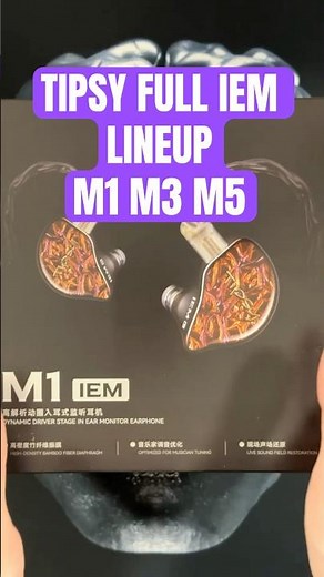 Feeling A Little Tipsy? M1, M3 and M5 Unboxing and Impressions #tipsy #iem #unboxing