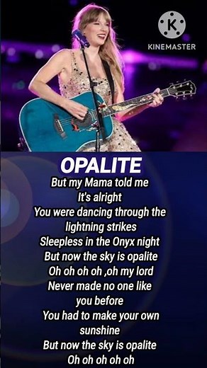 Opalite - Taylor Swift #lyrics #music #song lyrics # Opalite song lyrics