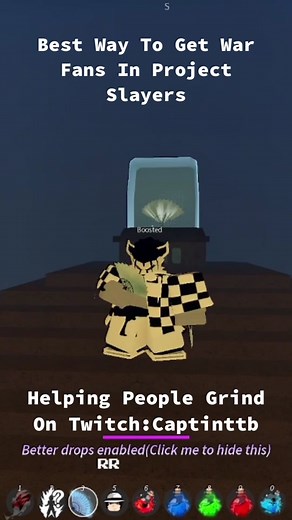 Best Method To Get War Fans In Project Slayer #projectslayers #projectslayerstiktok #fyp #foryou #demonslayer