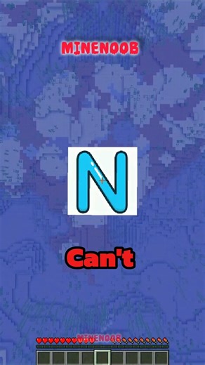 Minecraft, But I Can't Say The Letter "N" #minecraft #shorts