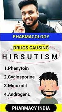 What is Hirsutism ? Pharmacology #hairregrowth #haircaretips #hairtransformation