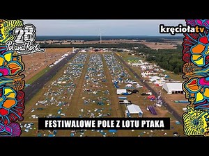 Festiwalowe pole z lotu ptaka