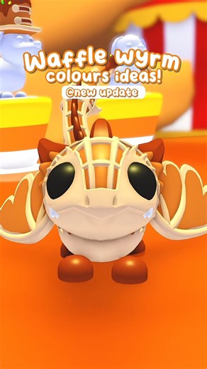 UNIQUE WAFFLE WYRM COLOUR CODE IDEA! 🤩 | ADOPT ME! 💡#adoptmeroblox #adoptme #shorts #ideas #colors