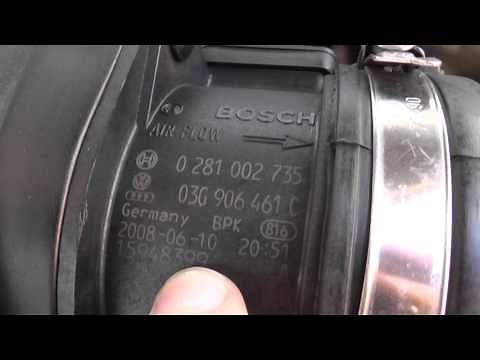 Audi A4 B8 MAF Sensor Location 2008 to 2015