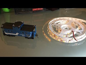 N scale and HO scale. Improve lighting in cabooses, and passenger cars with LED lighting strips. DIY