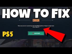 How To Fix Valorant Error Code 57 on PS5 | Valorant Error Code 57 PS5 Fix