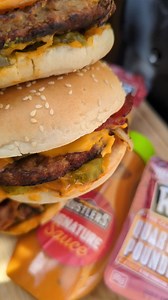 25K views · 18 reactions | There’s still time to get your hands on your own Rustlers Signature Sauce! (IG) fat.boi.ldn put his to good use! These look unreal! #BetterThanYouThink #NationalBurgerDay | RUSTLERS | Facebook