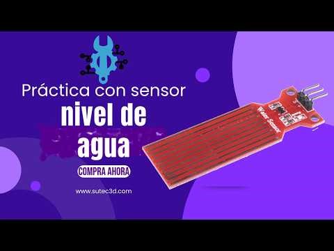 Práctica con sensor nivel de agua y placa de desarrollo arduino uno