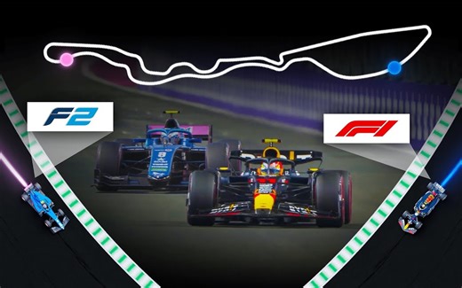 【F1】F1比F2快多少？吉达赛道直观对比