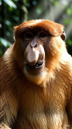 Proboscis Monkey-Borneo’s Long-Nosed Monkey, Rare Footage of Life. #longnose
