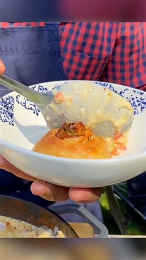 Food Network on Instagram: "Eggs in Heaven live up to their name ✨ They're totally heavenly and full of gooey cheese and diced ham! Stream on @hbomax for more of #SymonDinners. Get the recipe for @chefsymon's Eggs in Heaven at the link in our bio!"