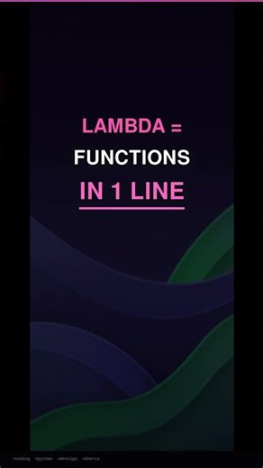 Master Python Lambda Functions Fast! 🐍 #Shorts #Shorts