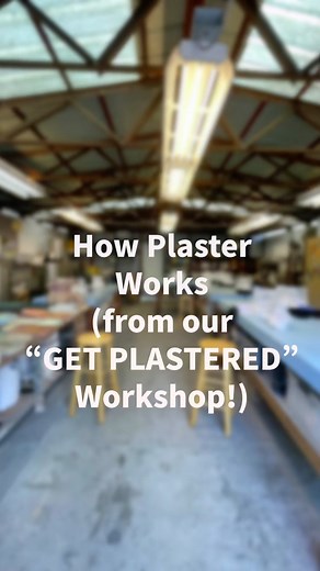 Arty explaining a little bit of the chemistry behind plaster and how it’s made in today’s workshop! Thank you to all the attendees for getting plastered with us and we can’t wait to host another one soon! #plaster #getplastered #plasterofparis #castingplaster #moldingplaster #fgr95 #hydrocal #plasterworkshop #douglasandsturgess #whereideastakeform