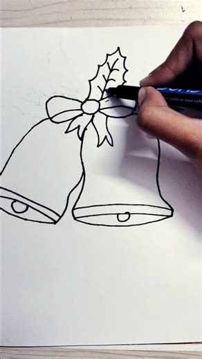 christmas bell 🔔🔔 easy drawing # christmas 🎄🎁🎄🎁