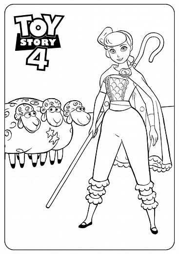 Bo Peep : Toy Story 4 coloring page