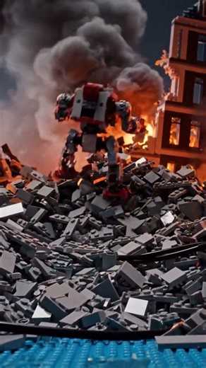 ROBOT LEGO!! Danger Zone Rescue! 🤖🚨 #lego #cinematiclego