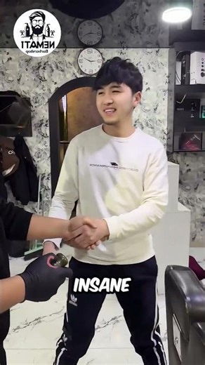 The barber left a hickey on his neck 🤯💋