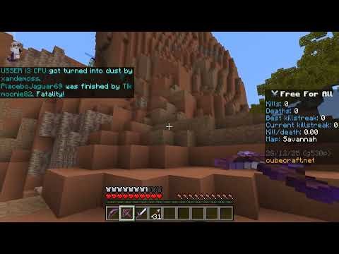 Playing Minecraft Hive server