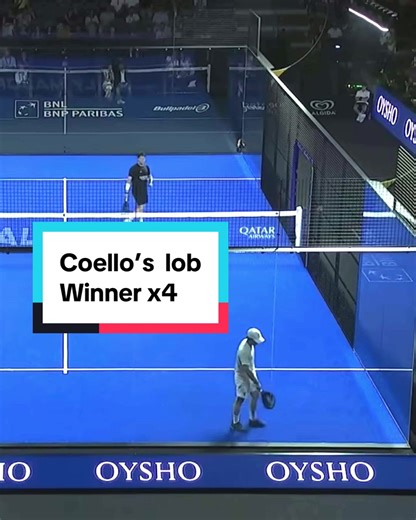 Coello's Winning Lob in Premier Padel Championship
