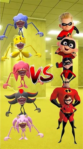 Shin Sonic Team VS Incredibles #shorts #shinsonic #incredible