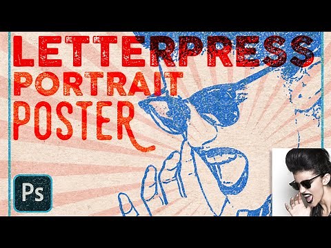 Photoshop:Create a Classic, Letterpress Portrait Poster.