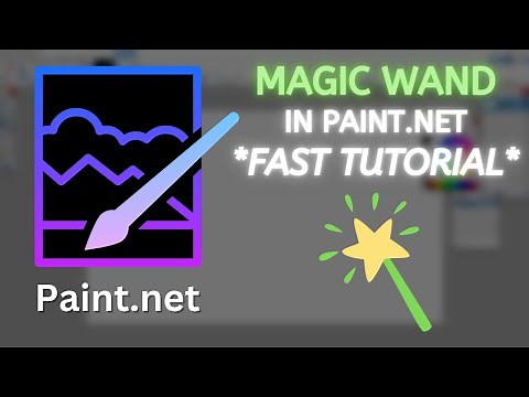 How to use Magic Wand Paint.net *FAST TUTORIAL*