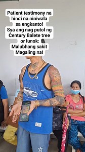 Patient testimony Name: Mark John Arcenos Address: Quartero Capiz Nag putol ng Puno ng Balete (lunok) Status: hindi na niniwala sa engkanto at nag karoon ng malubhang karamdaman sa pag putol ng Century Balete tree (lunok) Healing update: Magaling na sa sakit! #testimony #kingsolomonrenewal #chapelpanggamutanngdakilangyahauh HalleluYah .:. Shallom .:. | Loyd Barroa