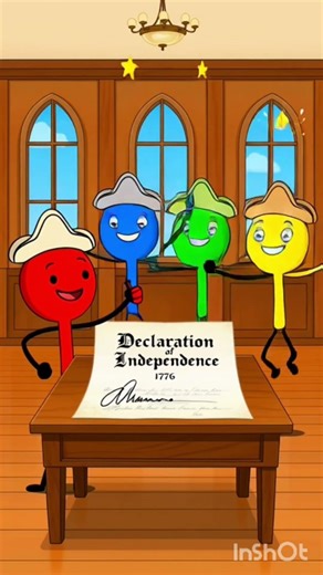 Funny American History with Stickmen | Declaration, Washington Crossing & Gold Rush