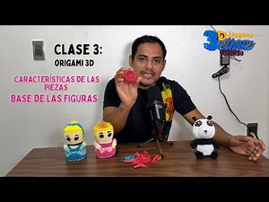 Clase 3.- características de las piezas y base para figuras de Origami 3D