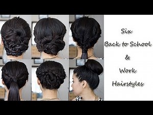 6 Simple NO HEAT Back-to-School/Work Hairstyles