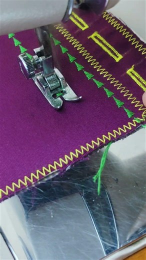 Patterned stitching using a Janome sewing machine #sewingtechniques