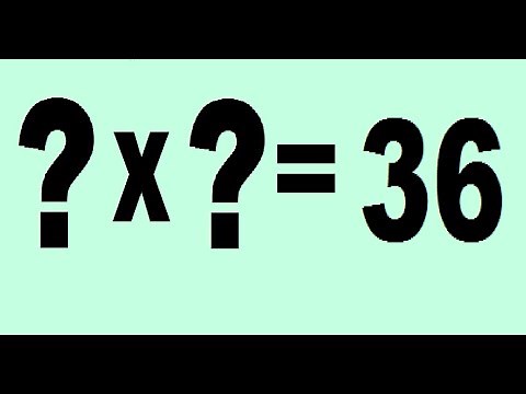 Todas las multiplicaciones que den 36. Un resultado, varias multiplicaciones que dan 36 de resultado