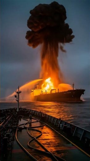 What happens when a tanker explodes? #explosion
