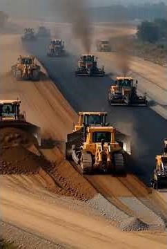 Dozens of Bulldozers in Action: The Power of Coordinated Earthmoving