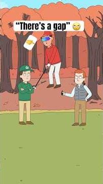 The high handicap mate that sees “a gap” 😂 (golf meme)