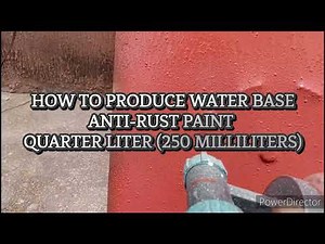 Water base Anti-rust paint production process