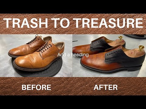How To Dye and Restore Leather Shoes Remove Scuffs and Scratches Custom Colour