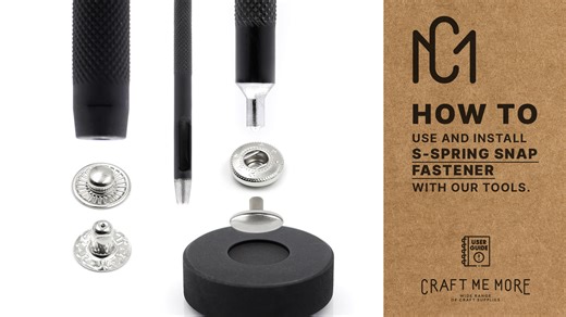 Watch How to use and install S-Spring Snap Fastener Setter. on Amazon Live