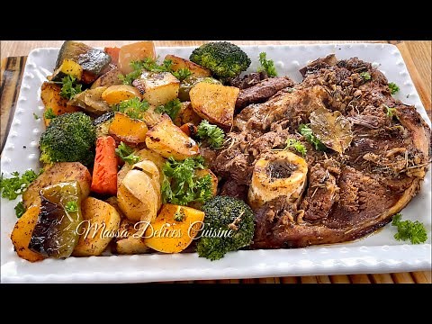 Tender and Juicy Meat Roasted in the Oven with a Good Marinade