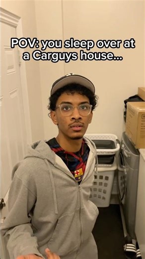 When you sleep over at a Carguys house #carshorts #funny #skit