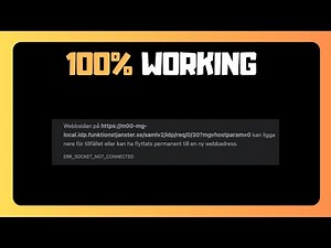 Easy Fix FOR ERR SOCKET NOT CONNECTED in Windows 11 PC Or Laptop