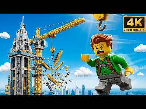 LEGO City Construction: The Scaffolding Started to Collapse! 🏗️📉⚠️