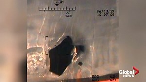 Hole visible in blast-hit oil tanker off UAE coast