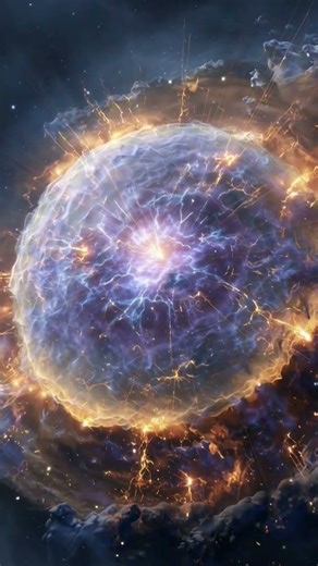Witness the dramatic moment a massive star collapses and explodes
