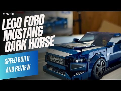 2024 Ford Mustang Dark Horse Lego review and speed build